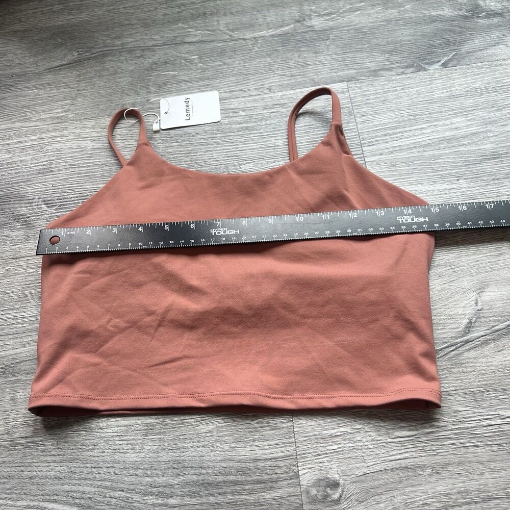 Lemedy Women Padded Sports Bra Fitness‎ dark orange Workout Running yoga NWT XL - Picture 2 of 7